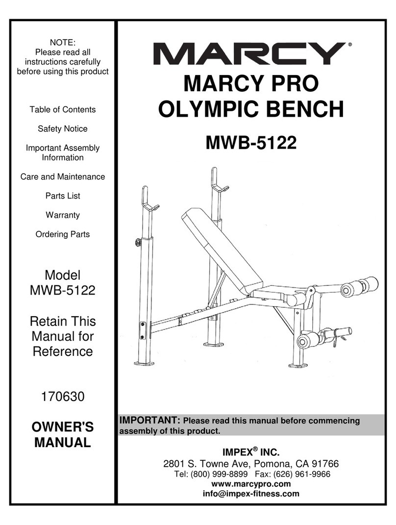 Impex MARCY PRO MWB-5122 owner's manual