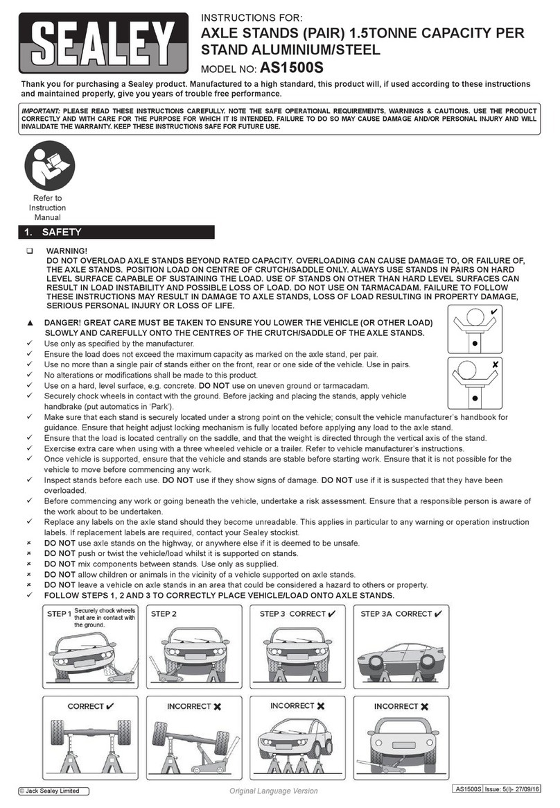Sealey AS1500S instructions