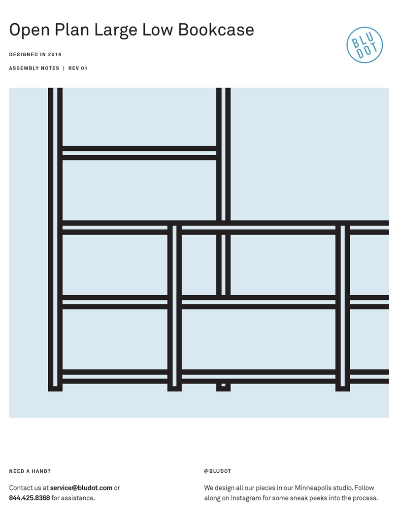 BluDot Open Plan Large Low Bookcase Assembly notes BluDot Open Plan Large Low Bookcase Assembly notes