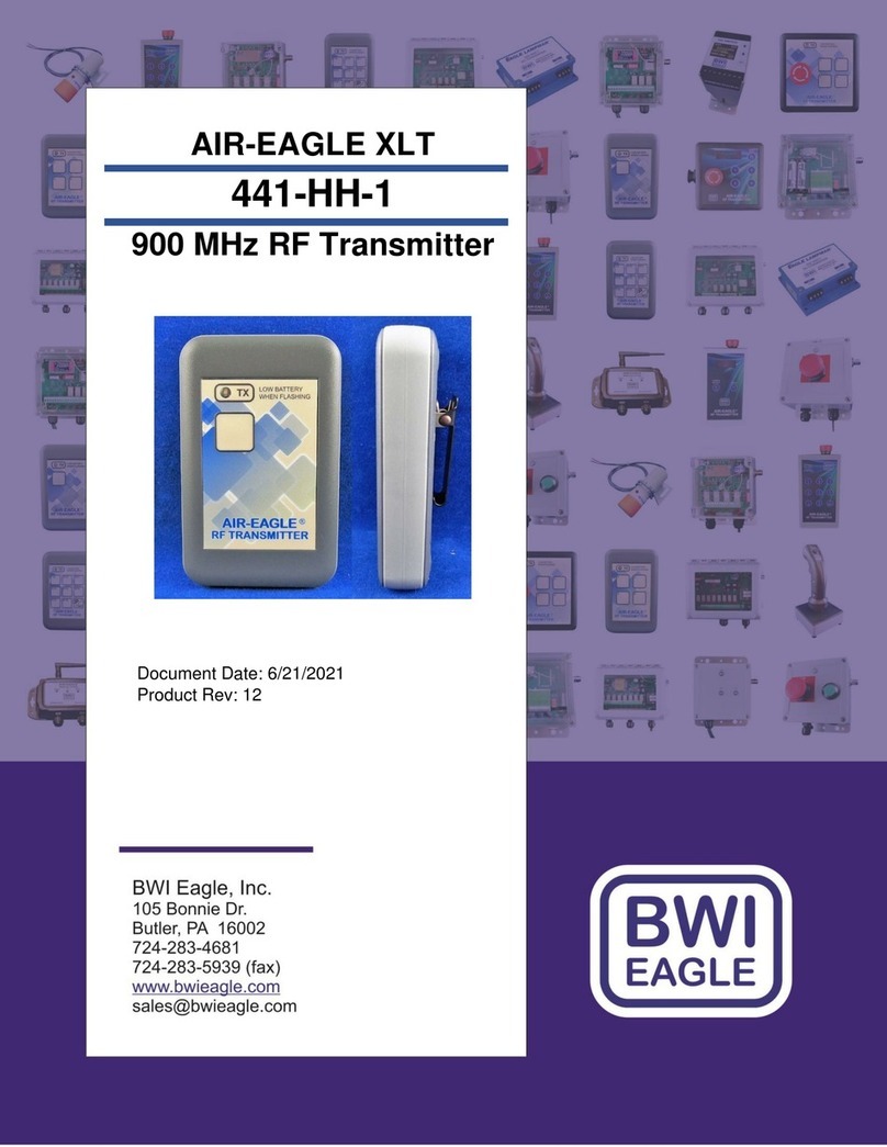BWI Eagle AIR-EAGLE XLT 441-HH-1 manual