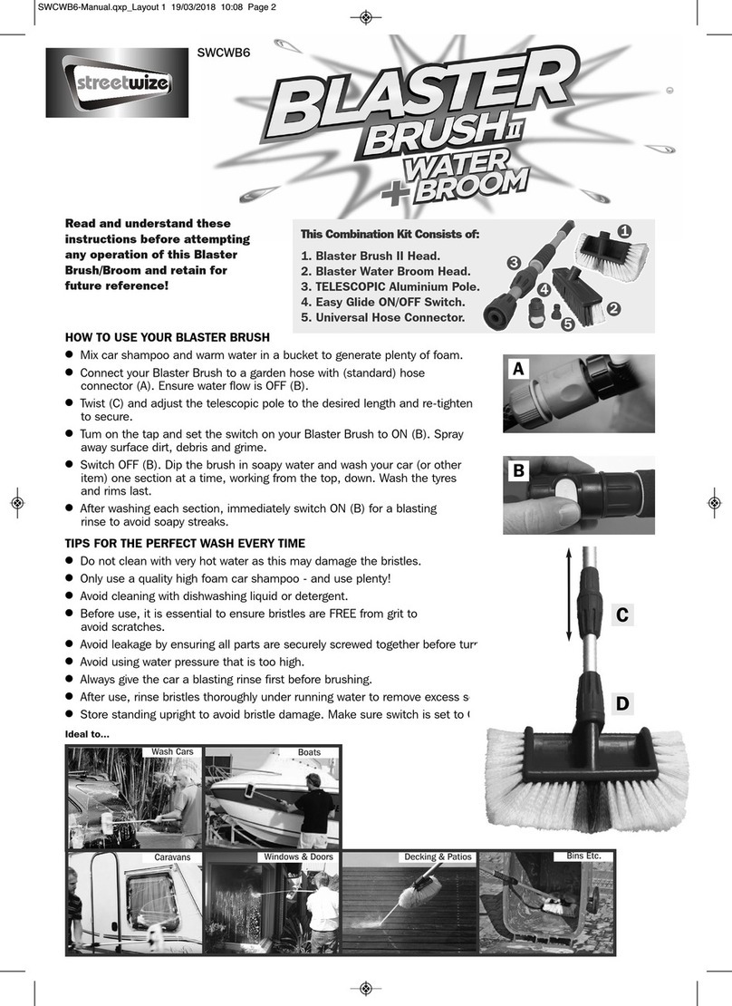 Streetwize Blaster Brush II SWCWB6 manual Streetwize Blaster Brush II SWCWB6 manual