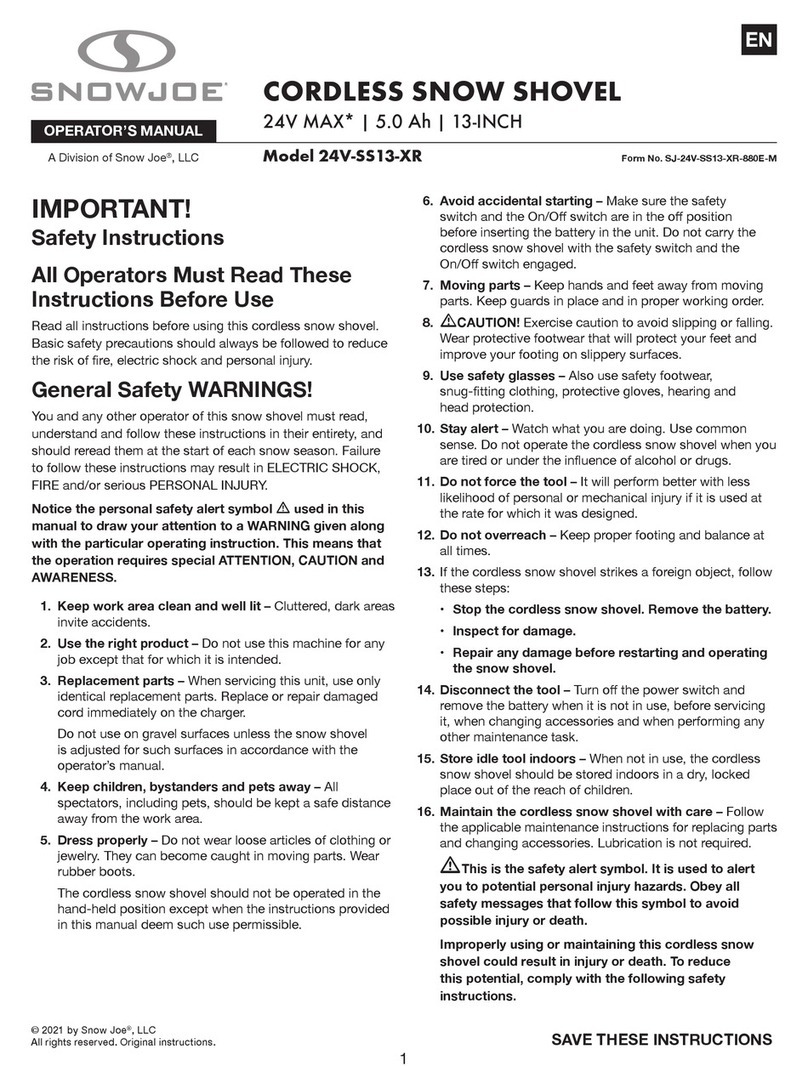 SNOWJOE 24V-SS13-XR User manual