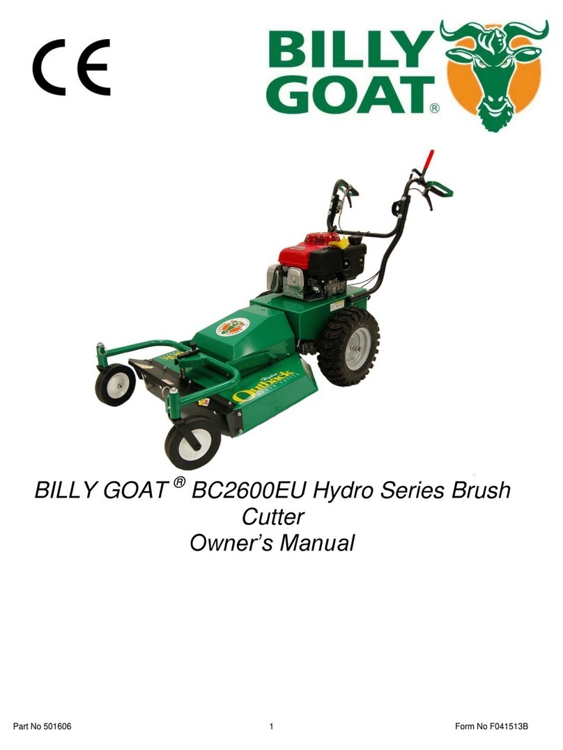 Billy Goat Hydro BC2600EU Series owner's manual