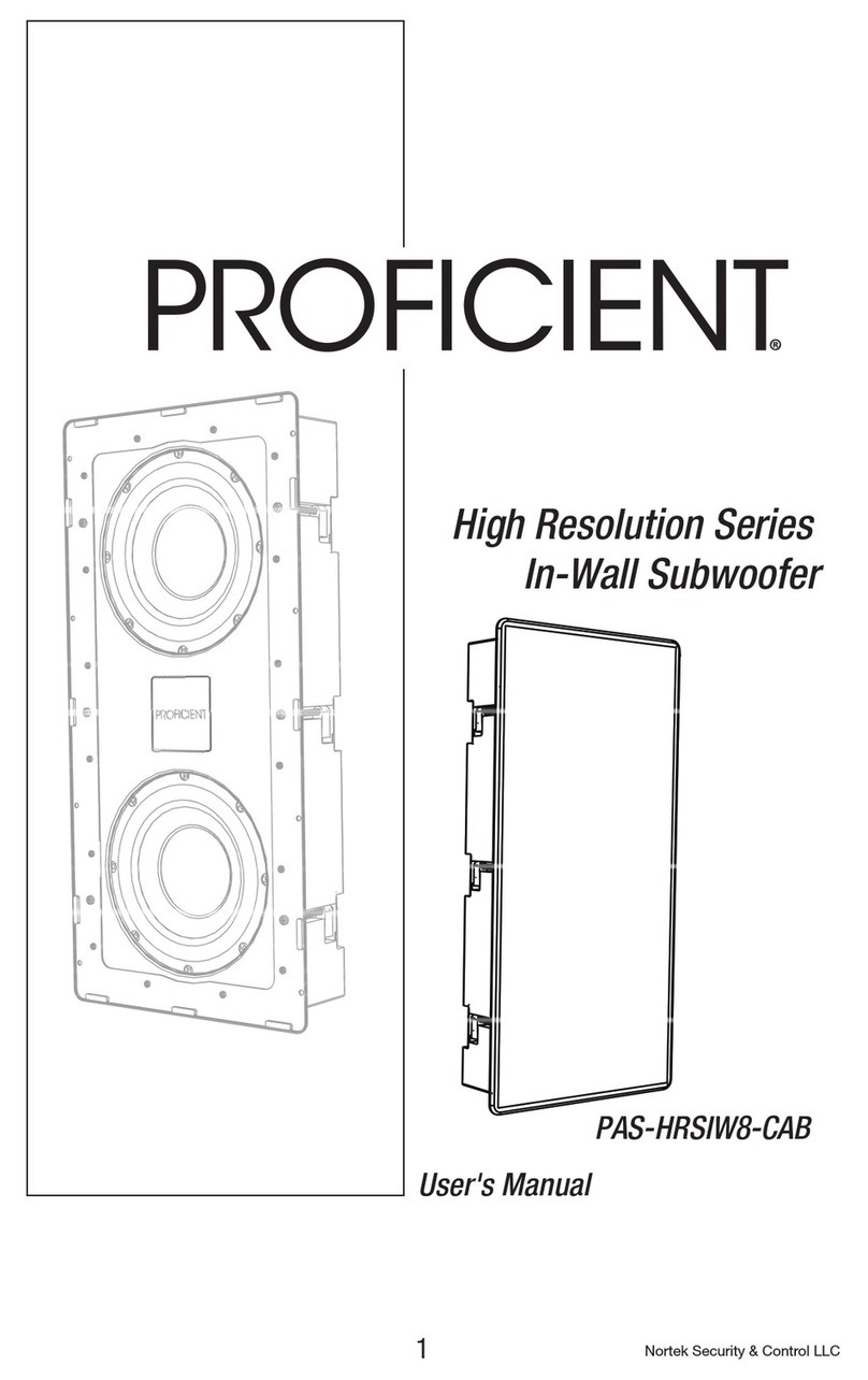 Proficient High Resolution Series user manual