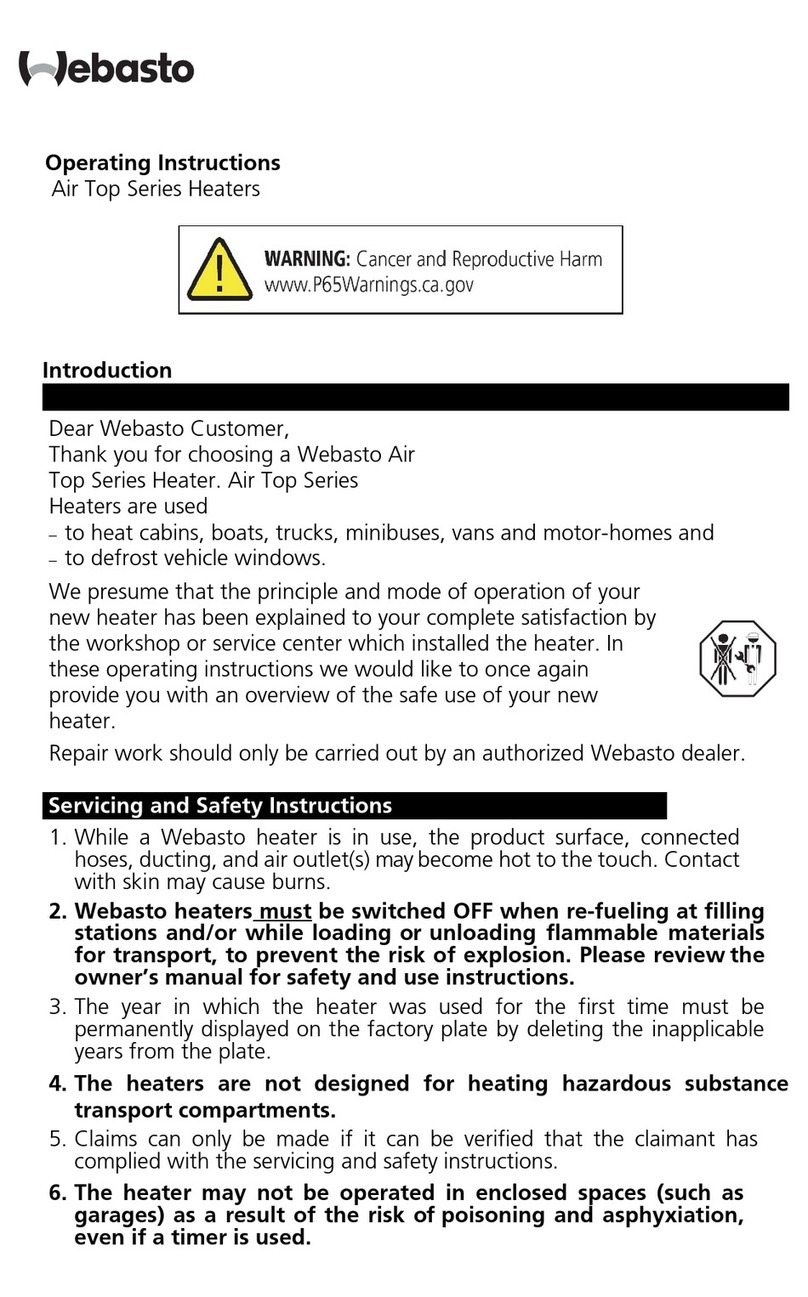 Webasto Air Top Series operating instructions Webasto Air Top Series operating instructions