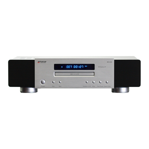 Advance acoustic MCX-400 quick start