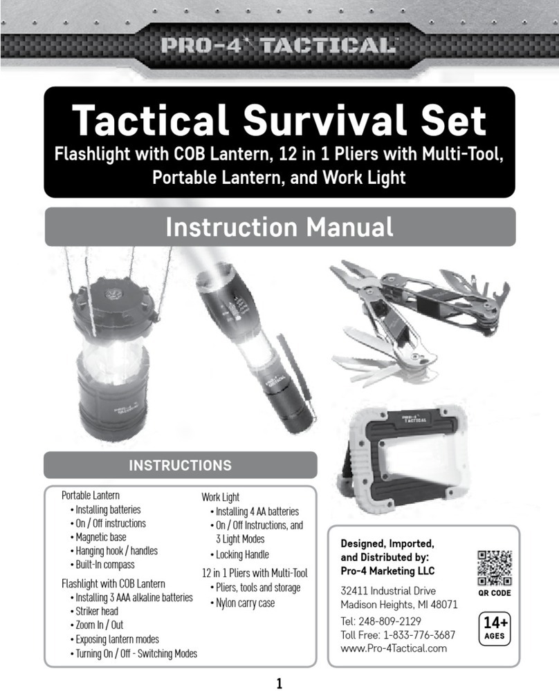 Pro-4 Tactical Tactical Survival Set User manual
