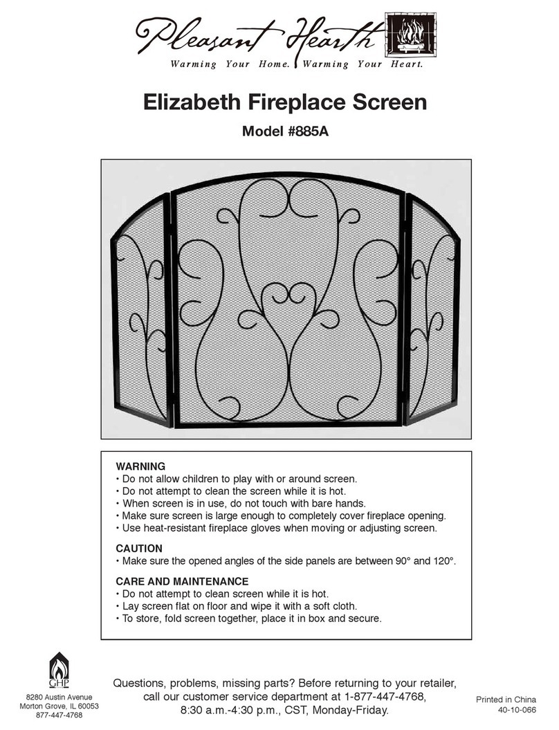 pleasant hearth 885A quick start guide