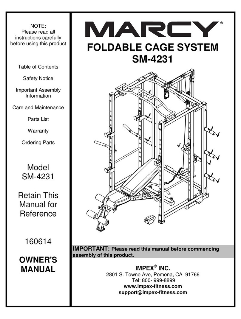 Impex MARCY SM-4231 User manual Impex MARCY SM-4231 User manual