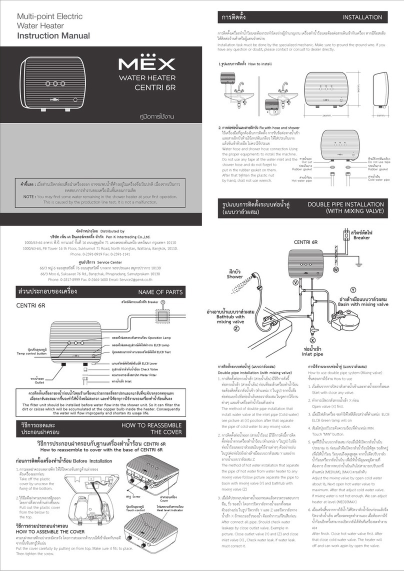 Mex CENTRI 6R User manual