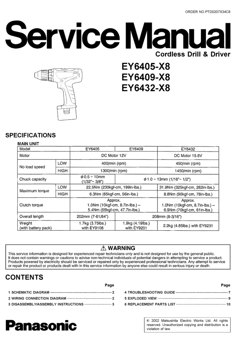 Panasonic EY6405-X8 User manual