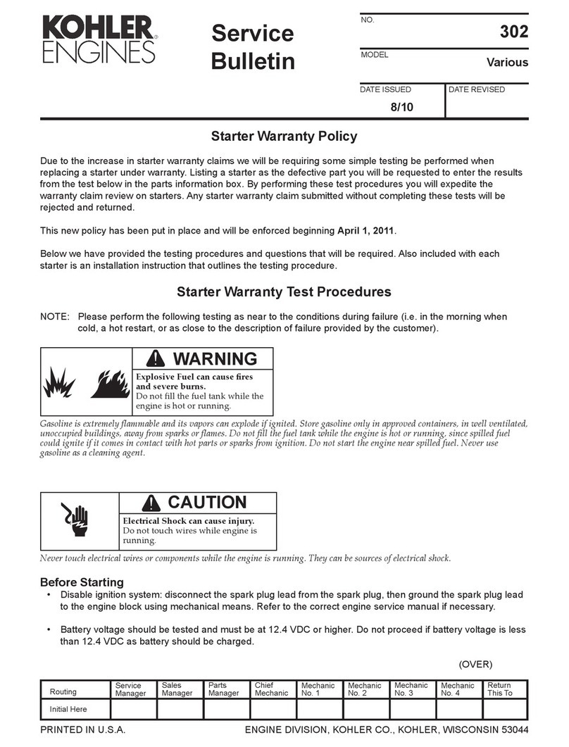 Kohler Various Reference manual Kohler Various Reference manual