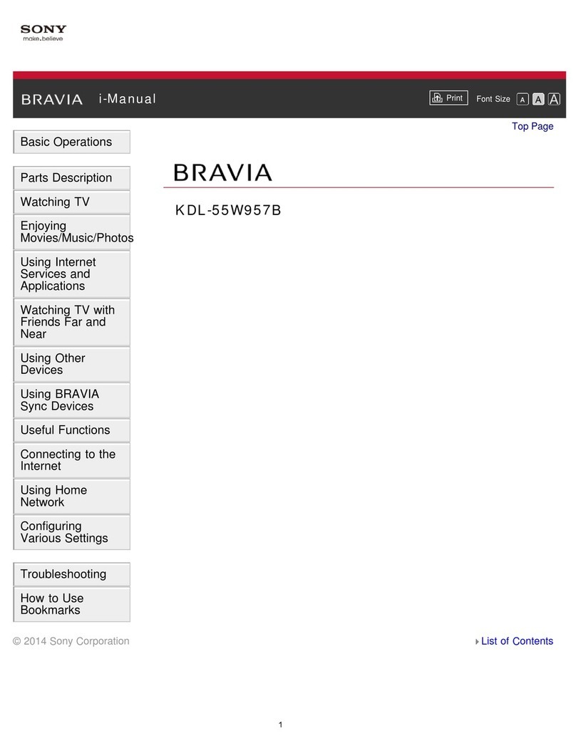 Sony BRAVIA KDL-55W957B User manual