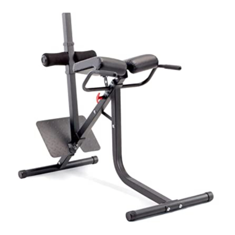 Impex MARCY PRO DELUXE HYPER EXTENSION owner's manual