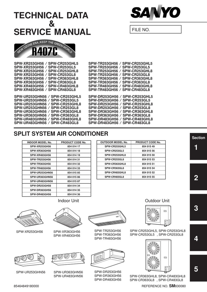 Sanyo SPW-XR253GH56 Manual