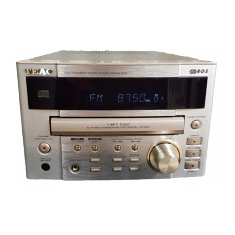 Teac CR-H100 User manual