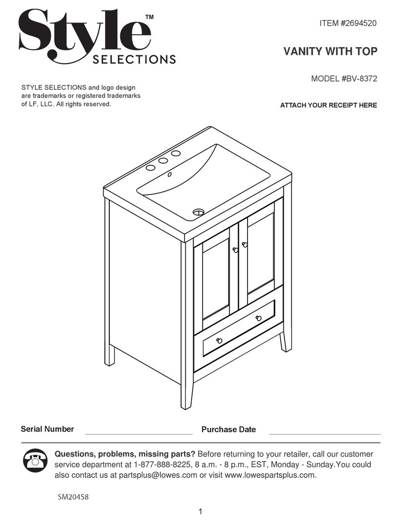 Style selections BV-8372 User manual