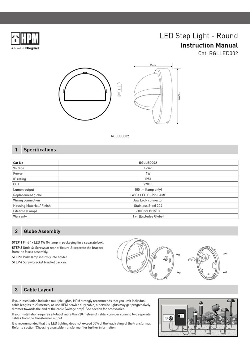LEGRAND HPM RGLLED002 instruction manual