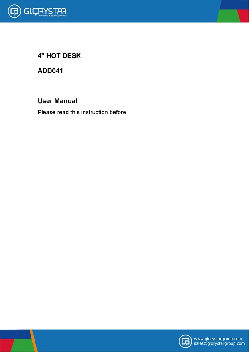 Glorystar ADD041 User manual Glorystar ADD041 User manual
