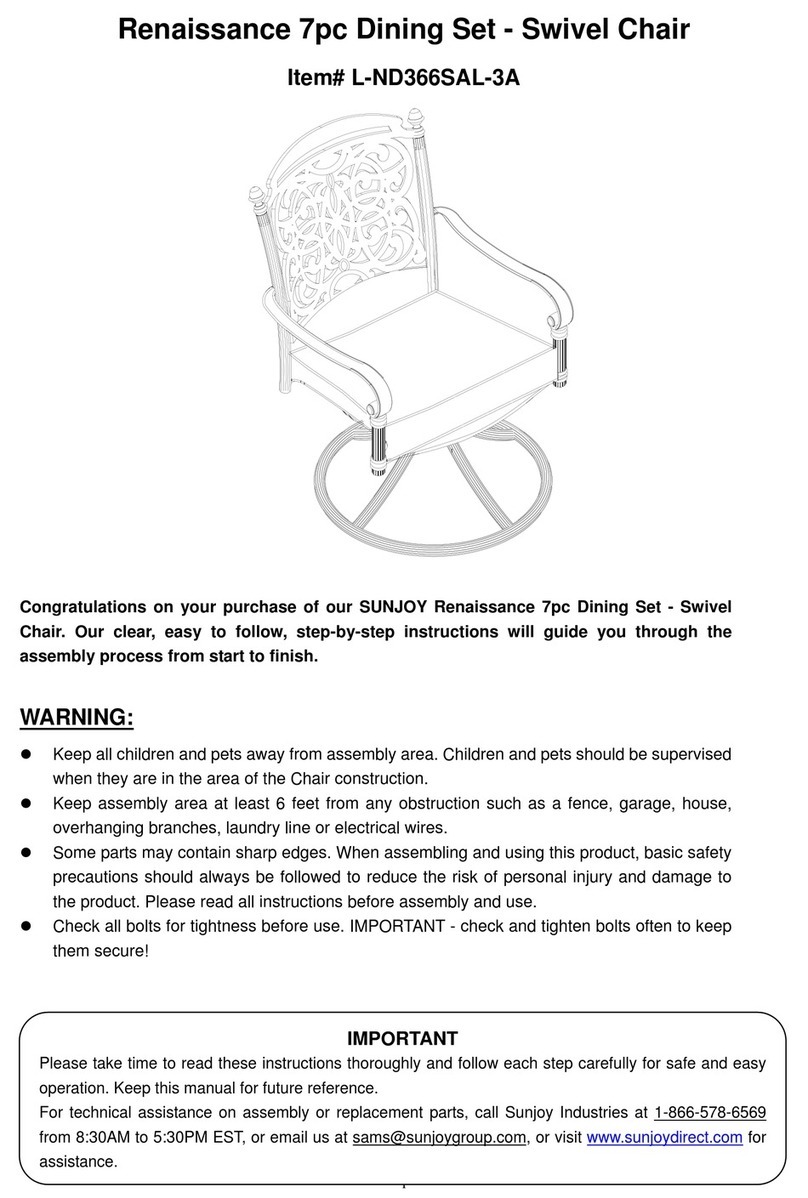Sunjoy L-ND366SAL-3A User manual
