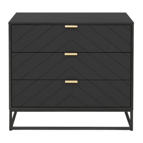 Mocka Inca Three Drawer Assembly instructions