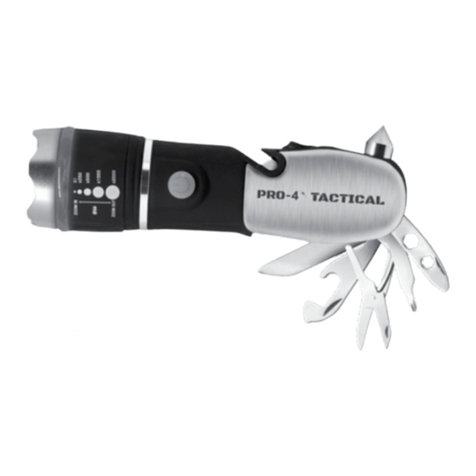 Pro-4 Tactical Flashlight with Multi-Tool User manual