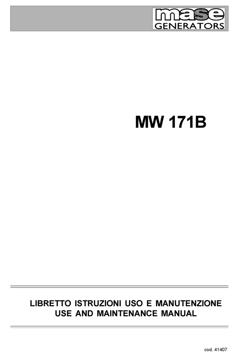Mase Generators MW 171B User manual