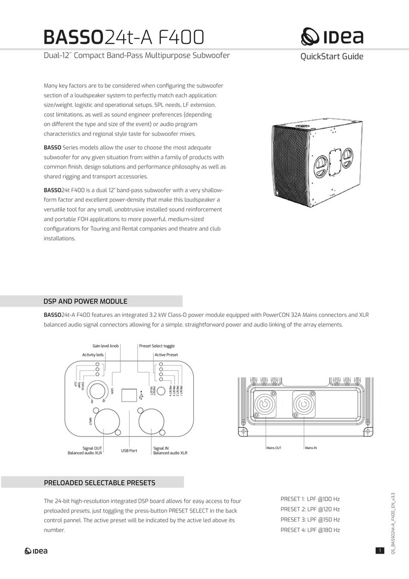 Idea BASSO 24t-A F400 User manual