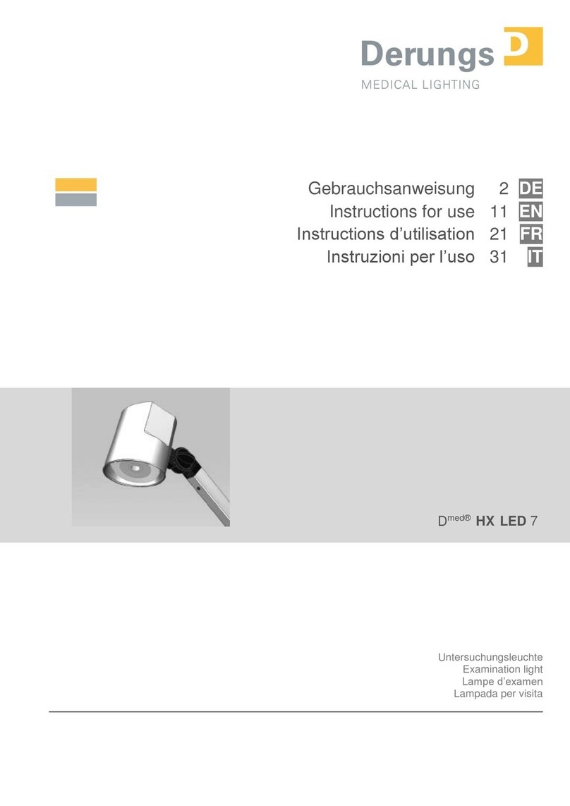 Derungs Dmed HX LED 7 Instructions for use