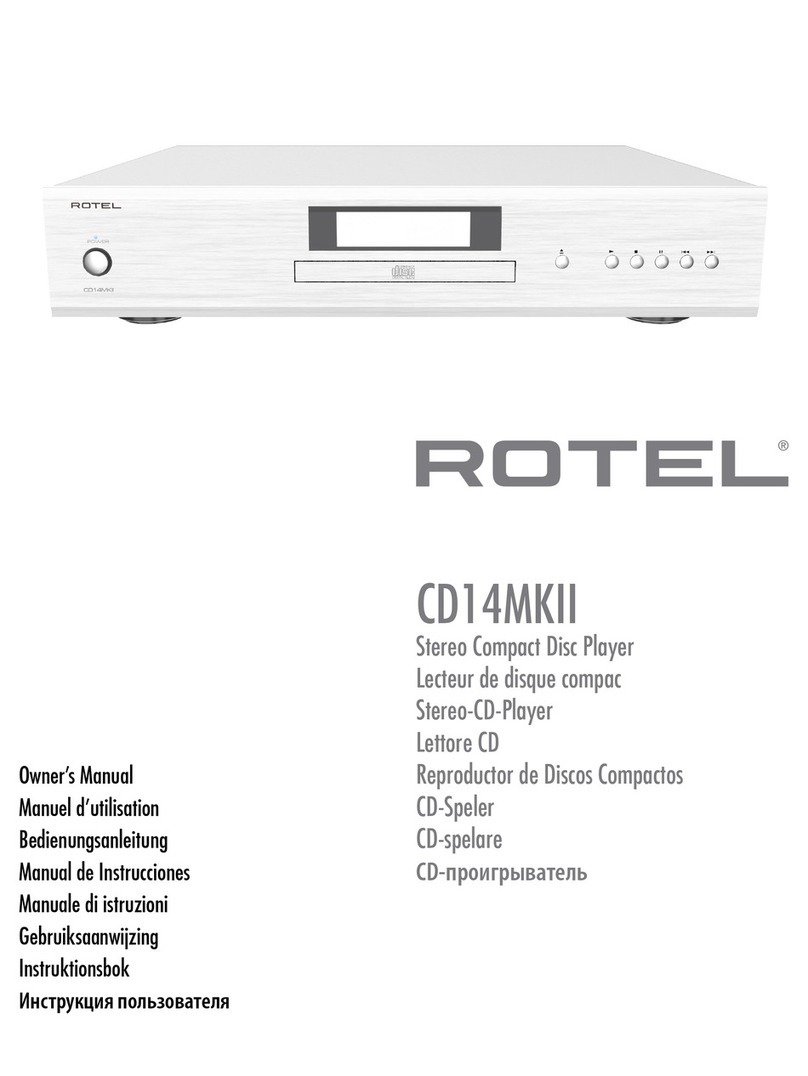 Rotel CD14MKII User manual