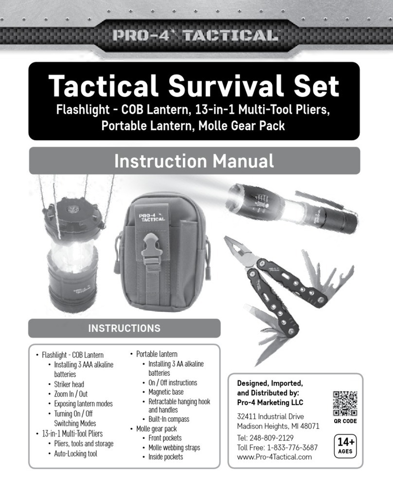 Pro-4 Tactical Tactical Survival Set User manual