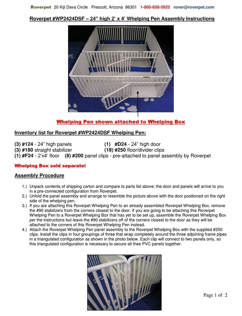 Roverpet WP2424DSF Assembly instructions