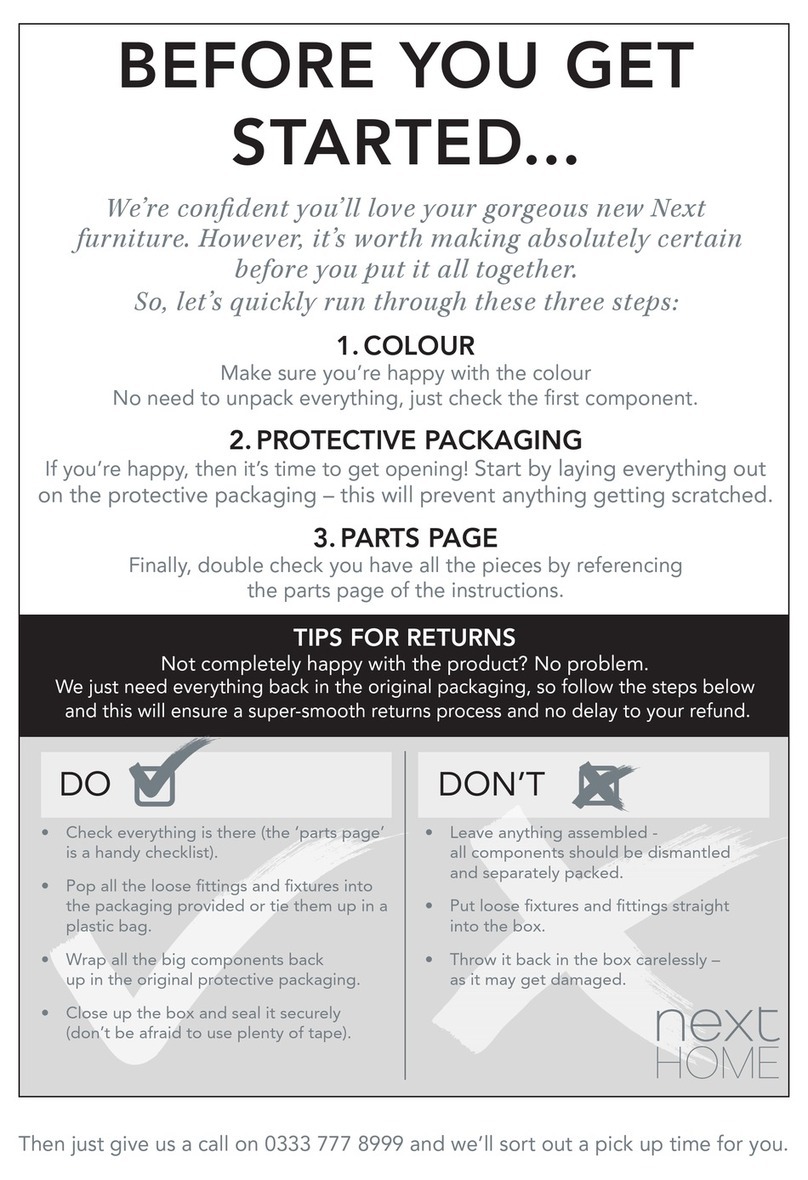 Next FARRINGDON 439039 User manual