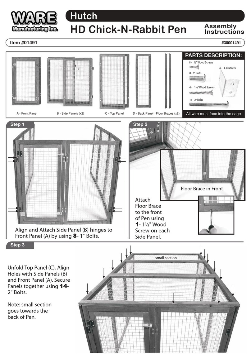 Ware Manufacturing HD Chick-N-Rabbit Pen Assembly instructions