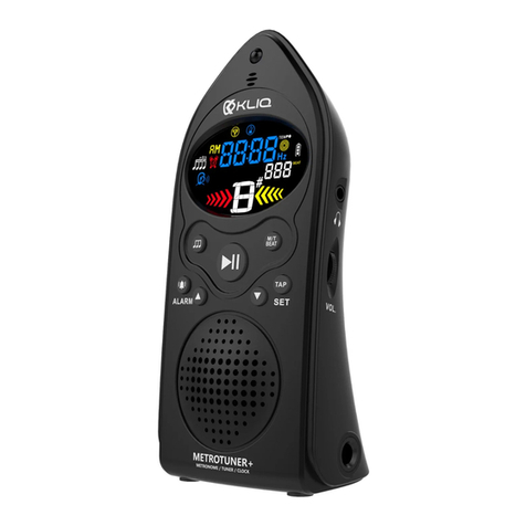 KLIQ METROTUNER+ quick start guide