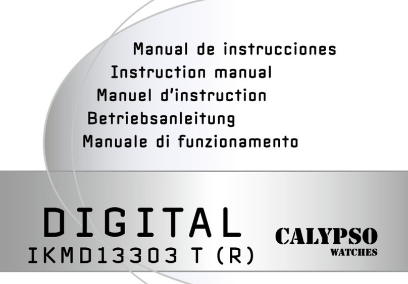 Calypso Watches DIGITAL IKMD13303T instruction manual Calypso Watches DIGITAL IKMD13303T instruction manual