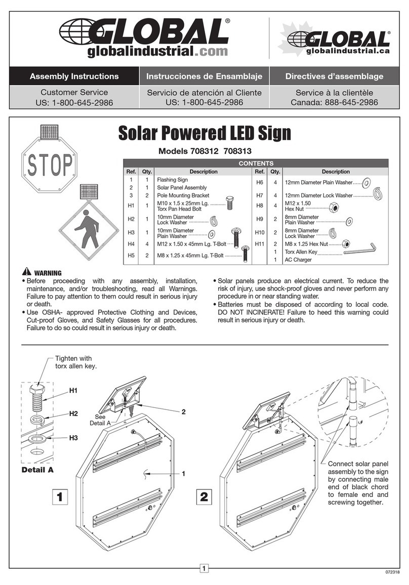 Global 708312 Assembly instructions
