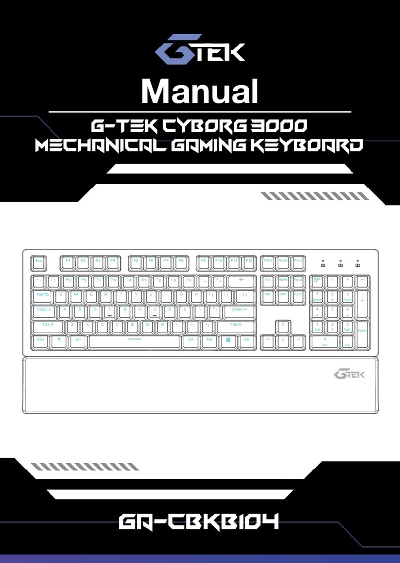 G-Tek CYBORG 3000 manual