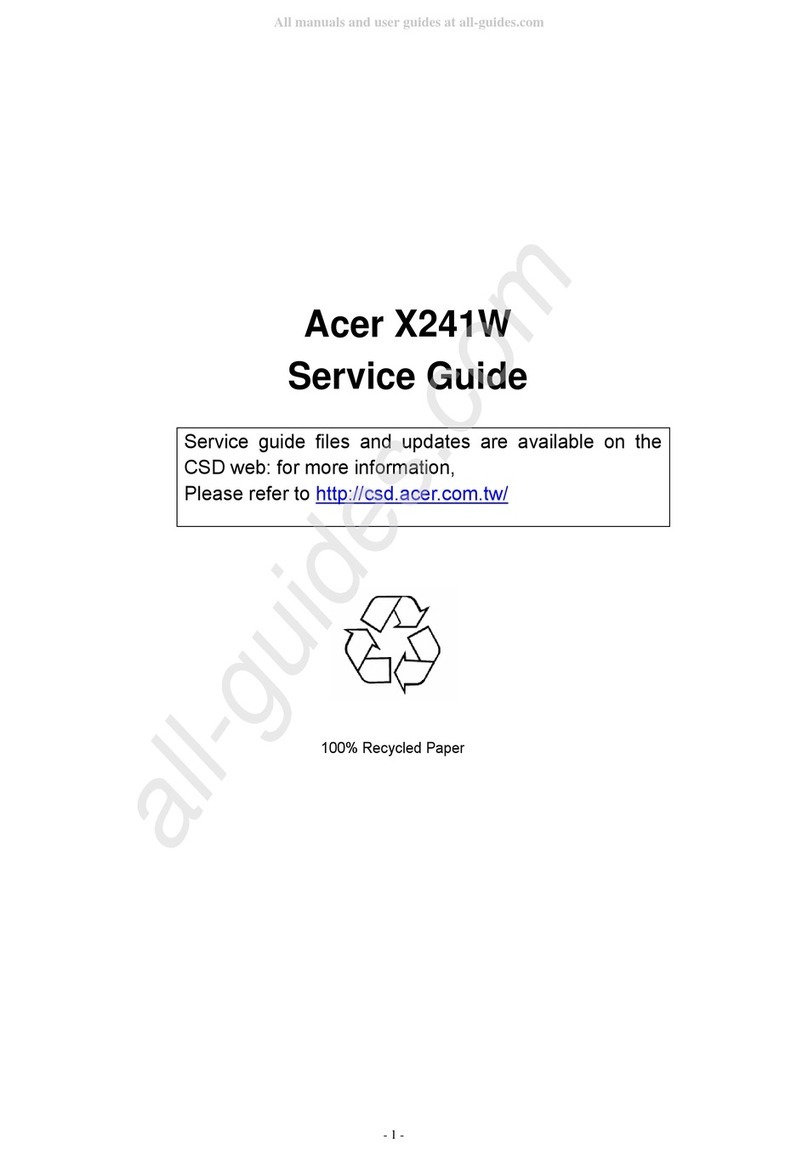 Acer X241W User manual