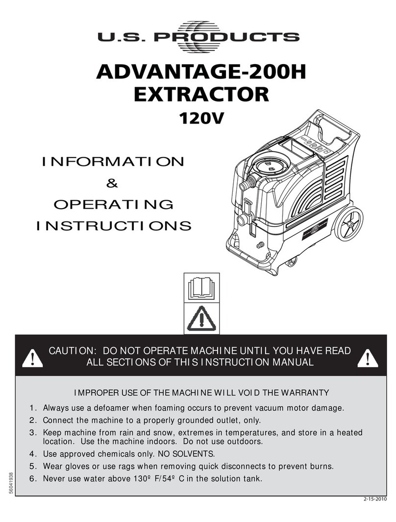 U.S. Products ADVANTAGE-200H Operating instructions U.S. Products ADVANTAGE-200H Operating instructions