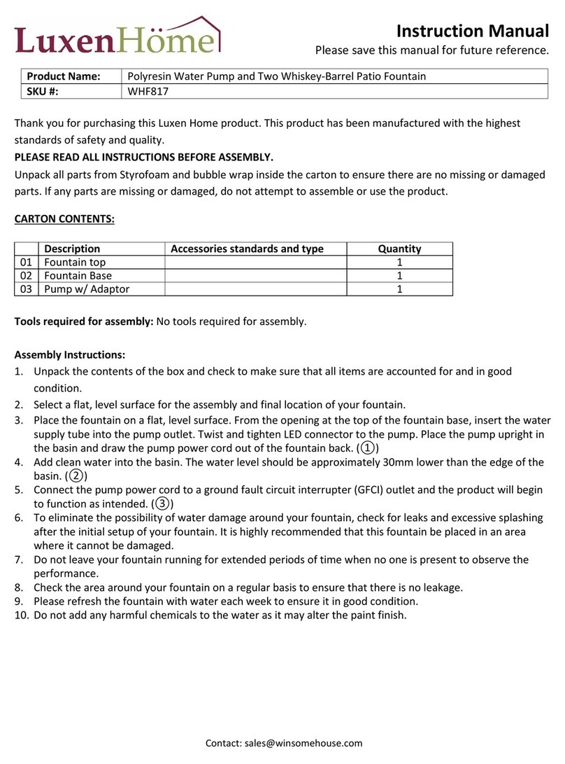 LuxenHome WHF817 instruction manual