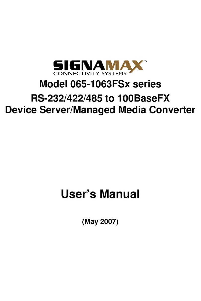 SignaMax 065-1063FS Series User manual