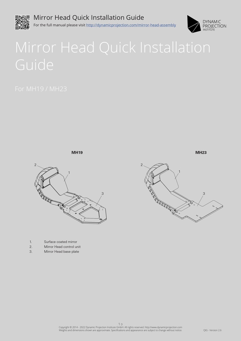 Dynamic Projection MH19 User manual