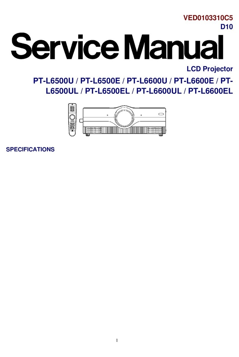 Panasonic PTL6500U - LCD PROJECTOR User manual