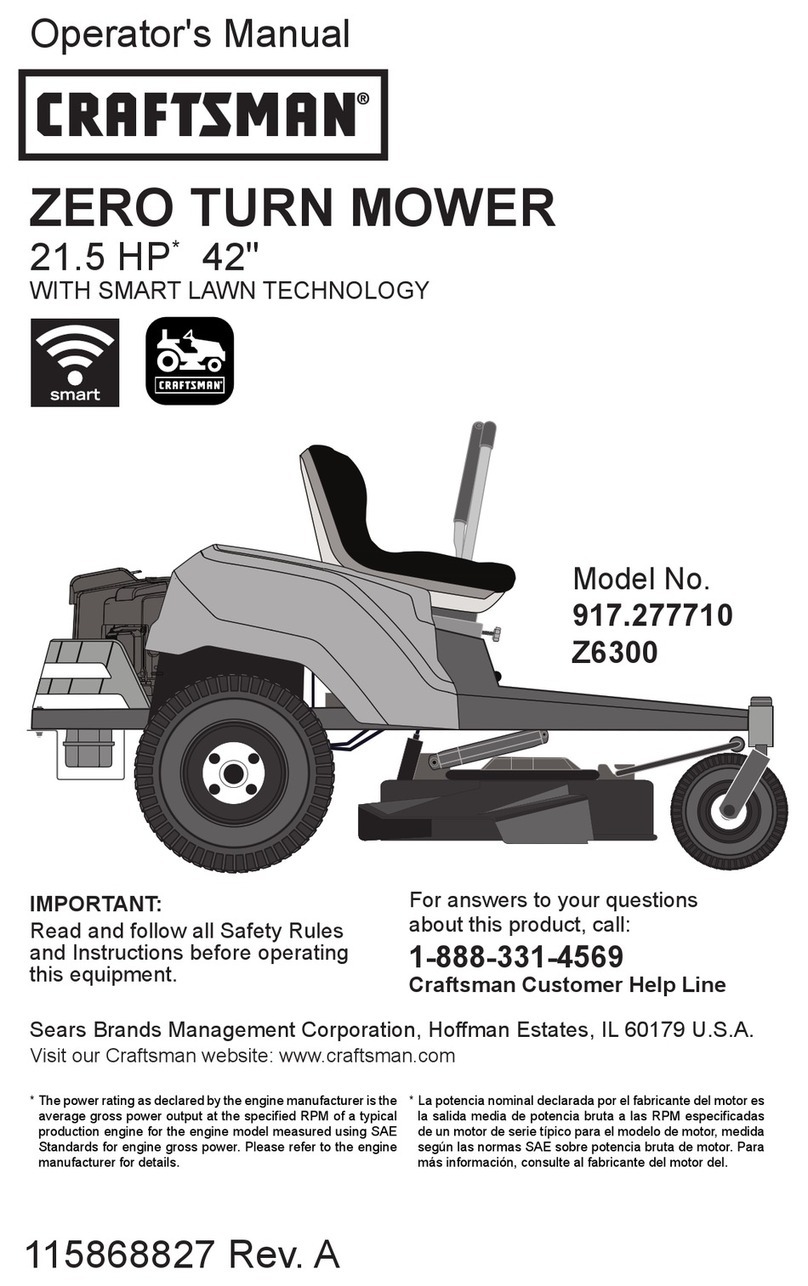 Craftsman Z6300 Operator's manual