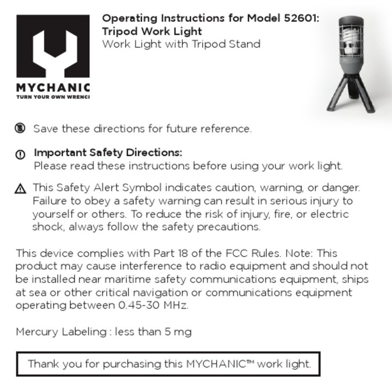 Mychanic 52601 operating instructions