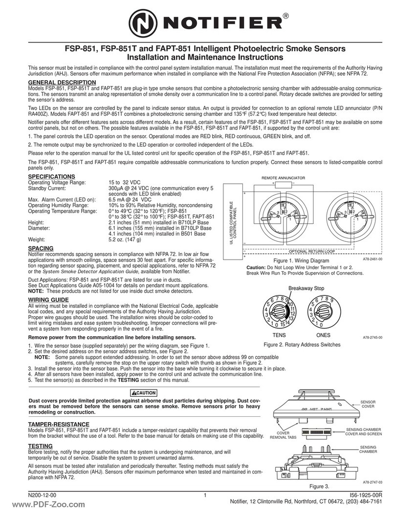 Notifier FSP-851 User manual