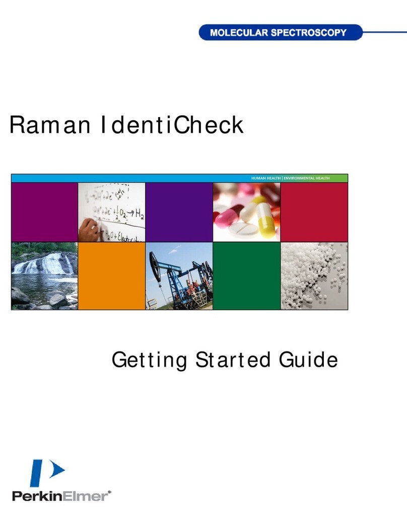 PerkinElmer Raman IdentiCheck User manual