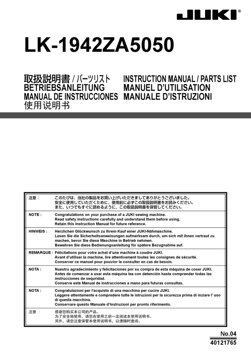 JUKI LK-1942ZA5050 User manual JUKI LK-1942ZA5050 User manual