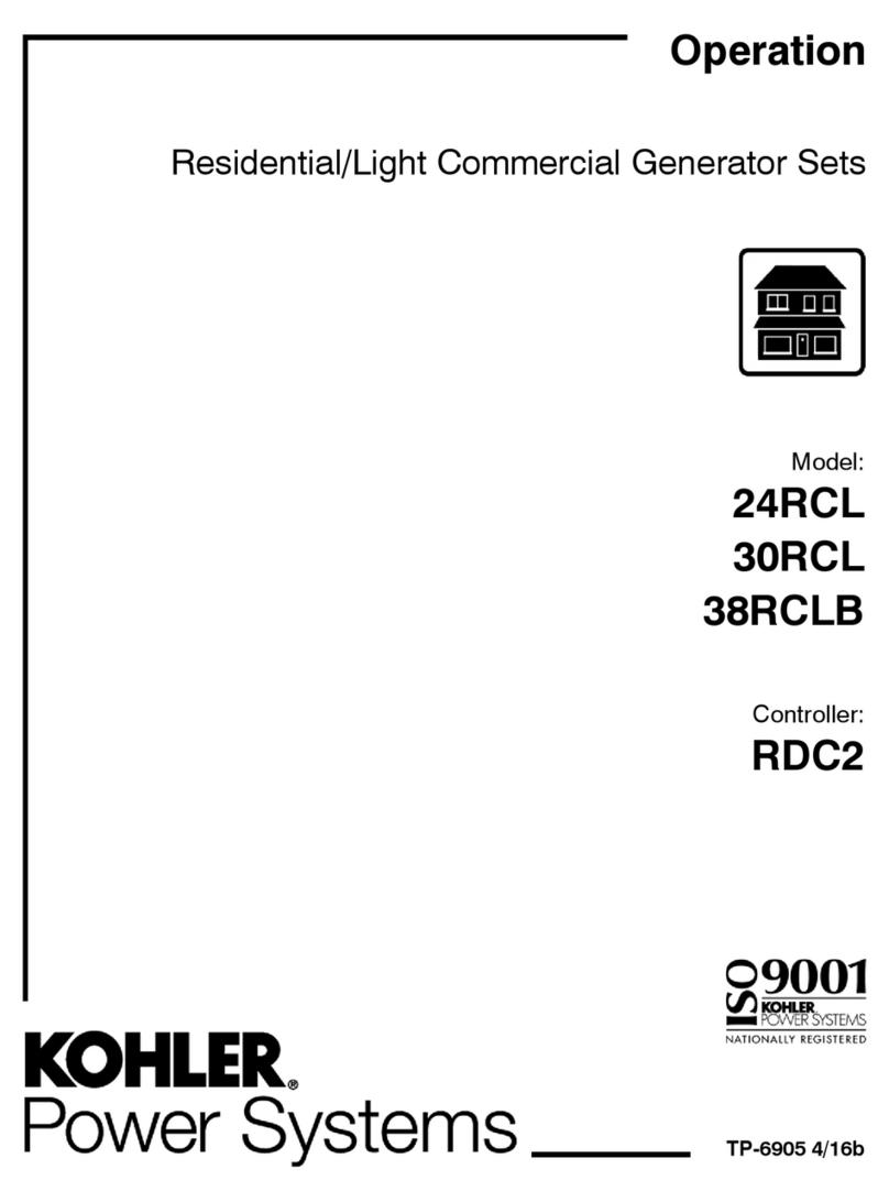 Kohler 24RCL Operation Kohler 24RCL Operation